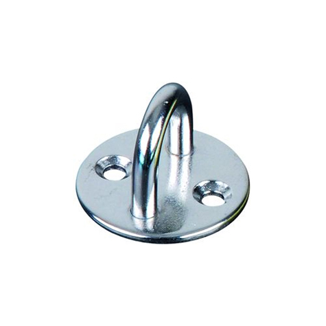 Platine base ronde avec anneau inox 316 IN2685 Tendeur manuel sans sertissage Chape et platine pour tendeur cable  inox IN2685