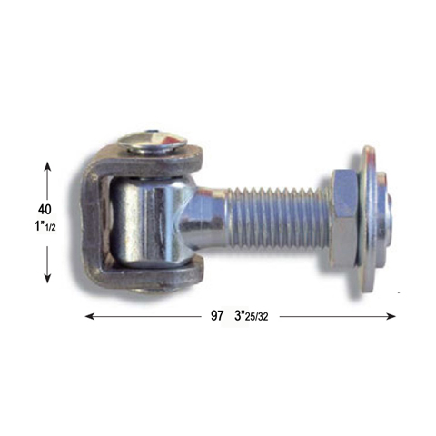 Weld on adjustable with rotating hinge axis M22 (~55/64'') FN3526 Hinges for gates Weld on adjustable with rotating hinge FN3526
