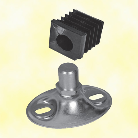 Adjustable pivot for gates with plug for square tube 35mm (1''3/8) FN35712 Pivots for gates Adjustable pivot for gates FN35712