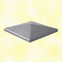 Steel square Post Cap 60 mm (2''3/8)