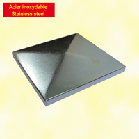 Stainless steel square Post Cap 80 mm (3''5/32)