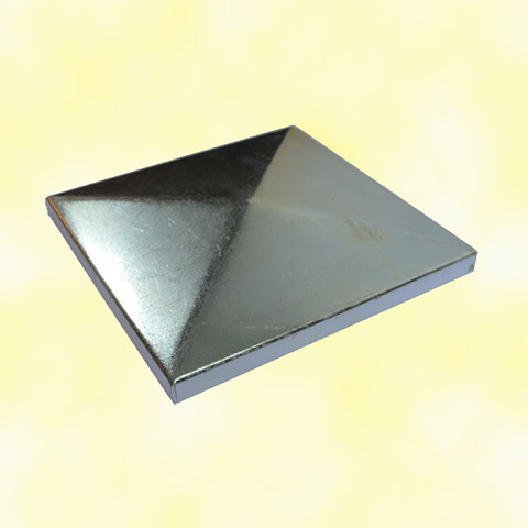 Stainless steel square Post Cap 80 mm (3''5/32) FN3582 Posts caps in iron Stainless steel square Post Cap FN3582