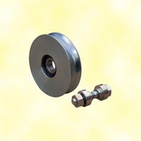 U wheels Ø 80 mm (3''5/32) for sliding gates with axis