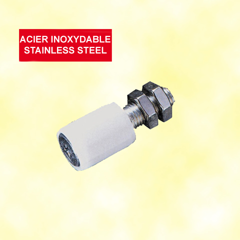 Sliding Gate Rollers 30x77mm (1''3/16x3''1/32) with Stainless steel axis FN3656 Rollers for sliding gates Plastic rollers stainless steel inox FN3656