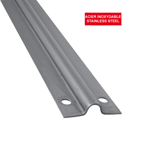 Stainless steel U inverted track for gates 16mm (5/8'') 3m (9'10''3/32) FN3666 Track galvanized for gates U inverted stainless steel track for gates FN3666