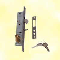Mortise locks for sliding gates square 40mm (1,57'') minimum
