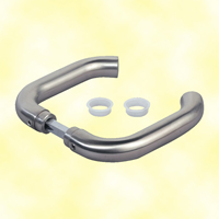 Stainless steel handle pair for hybrid lock