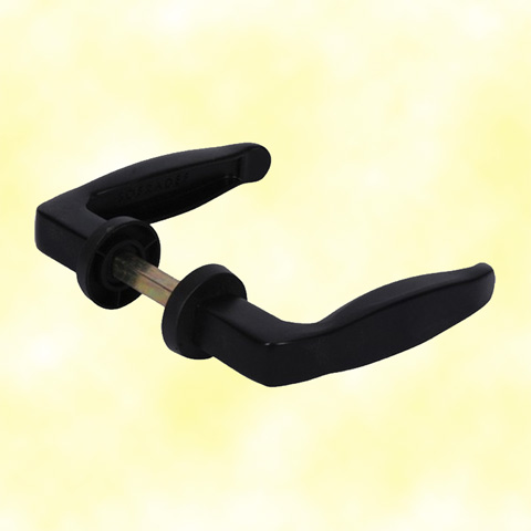 Plastic handle pair lock 110mm (4,33''-4''3/8) square spindle 8mm -5/16'' - 0,31'' FN3698 Locks accessories Handle pair FN3698