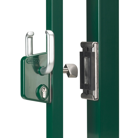 Sliding gate lock LSKZ with twistfinger in stainless steel. Square 80mm (3''5/32) FN3721 Locks Locinox for gates Sliding gates lock FN3721