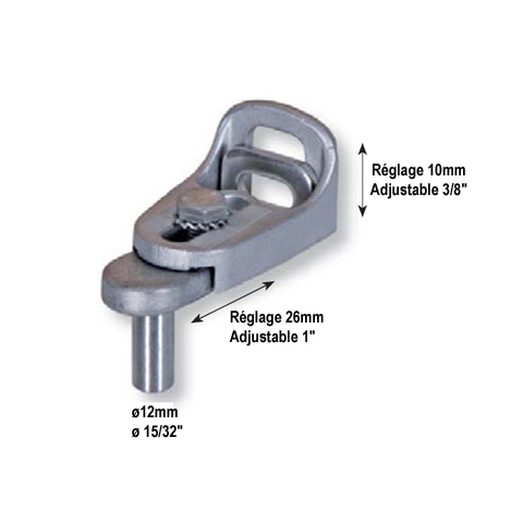 Hinge modulo 1 attachment point without cover FN3760 Hinge (modulo for gates) Modulo hinge quick installation, 1 attachment FN3760