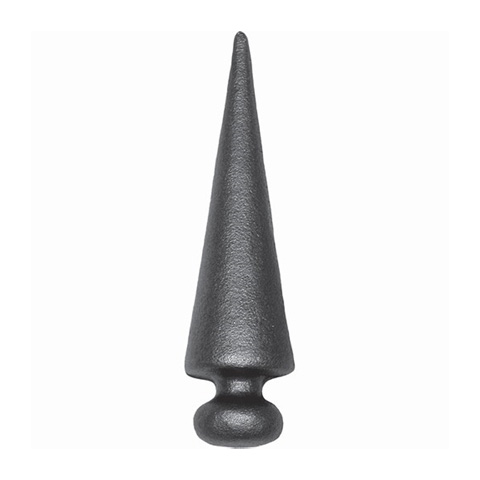 Leave-shaped spear point H145mm (H5.74'') (5''3/4) FA1522 Spear point iron Hot stamped finials FA1522