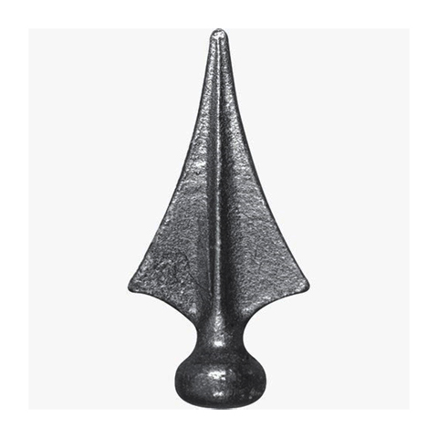 Triangle spear point H124mm (H4.88'') (4''7/8) FA1528 Spear point iron Hot stamped finials FA1528