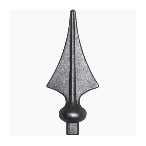Triangle spear point H137mm (H5.43'') (5''7/16) FA1530 Spear point iron Hot stamped finials FA1530