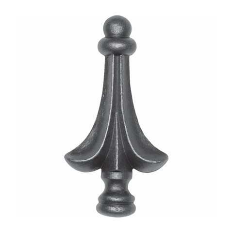 Curved spear point H110mm (H4.33'') (4''3/8) FA1536 Spear point iron Hot stamped finials FA1536