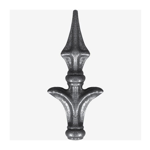Cross-shaped spear point H160mm (H6.3'') (6'' 5/16) FA1542 Spear point iron Hot stamped finials FA1542