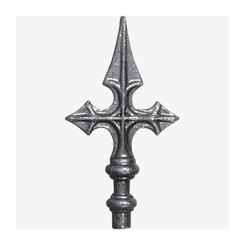 Cross shaped spear point H160mm (H6.3'') (6''5/16) FA1543 Spear point iron Hot stamped finials FA1543