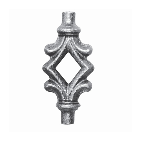 Point Trim H125mm (H4.92'') (4''7/8) FA1547 Spear point iron Hot stamped finials FA1547