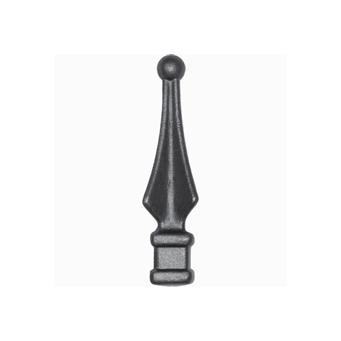 spear point with Ball H110mm (H4.33'') (4''3/8) FA1548 Spear point iron Hot stamped finials FA1548