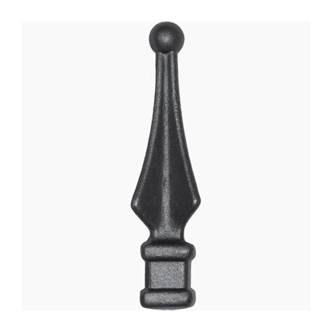 spear point with Ball H160mm (H6.3'')(6''5/16) FA1550 Spear point iron Hot stamped finials FA1550