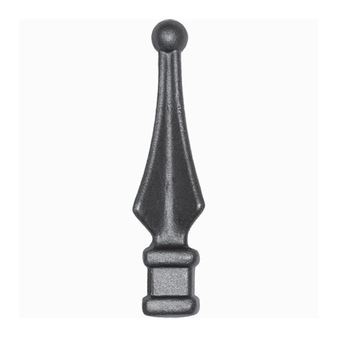 spear point with Ball H210mm (H8.27'') (8''5/16) FA1551 Spear point iron Hot stamped finials FA1551