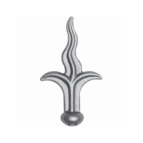 Flame shaped spear point H125mm (H4.92'') (4''7/8) FA1557 Spear point iron Hot stamped finials FA1557
