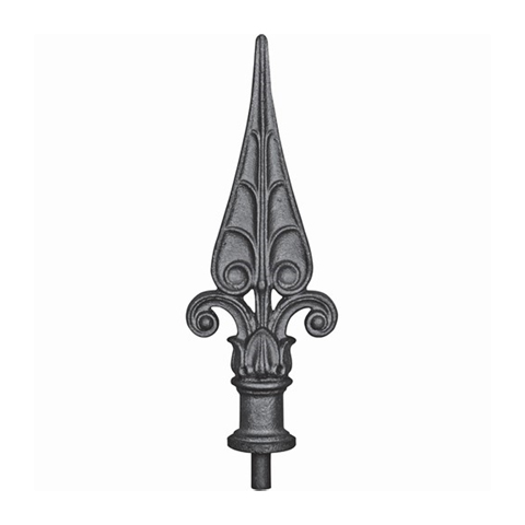Cast iron spear point Height 240mm (H9.44'') (9''15/32) FA1615 Spear point cast iron Finials cast iron FA1615