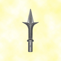 Aluminium spear point 12mm (0.47'') (15/32'')