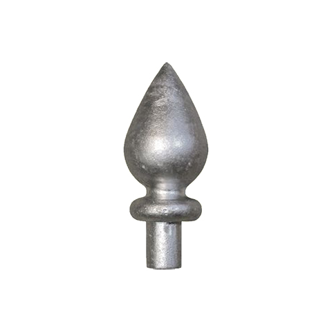 Aluminium spear point 12mm (0.47'') (15/32'') FA1668 Aluminium spear point Finials injected aluminium FA1668