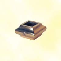 Polished brass Short Bush 16mm (0.63'') (5/8'') sq