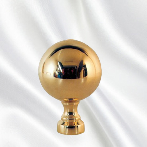 Polished brass Stair Ball H75mm (2.95''- 2''31/32 FC1704 Balls and Post finials Polished brass posts finials FC1704