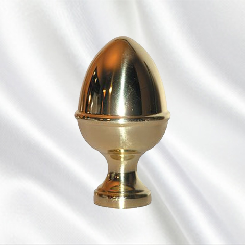 Polished brass Pine Cone H105mm (4.13'' - 4''1/8) FC1717 Balls and Post finials Polished brass posts finials FC1717