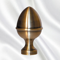 Brass and leather Pine Cone H105mm (4.13'' - 41/8)