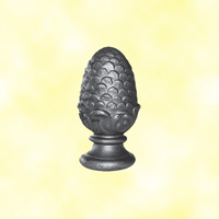Wrought iron Pine Cone H55mm (H2.17'') (2''1/8)