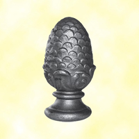 Wrought iron Pine Cone H150mm (H5.91'') (5''29/32)