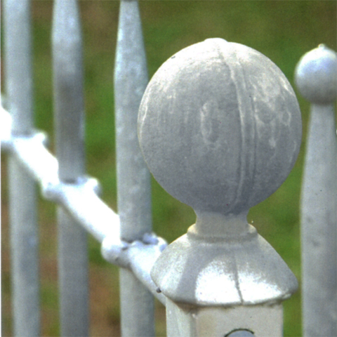 Wrought iron Stair Ball H75mm (H2.95'') (2''29/32) FC1771 Balls and Post finials Wrought iron post finials FC1771