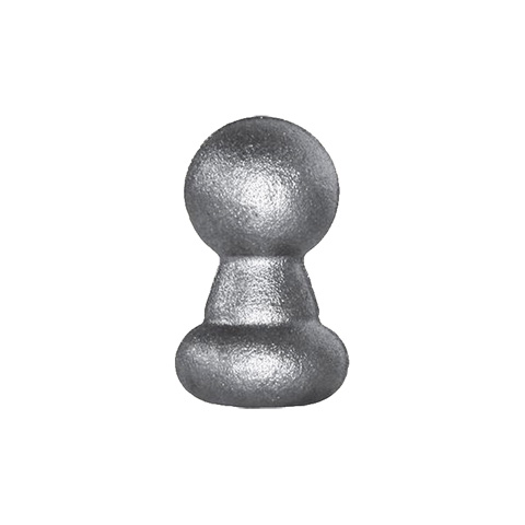 Wrought iron Ornament H50 x 30mm (H1.97'' x 1.18'')  (H1''31/32 x 1''3/16) FC1776 Balls and Post finials Wrought iron post finials FC1776