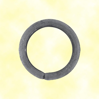 Circle in wrought iron 110mm 14x14mm (4.33''-0.55''sq)  (4''5/16-9/16''sq)