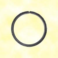 Circle in wrought iron 100mm 14x6mm (3.94'' - 0.55''x0.24'')  (3''15/16 - 9/16''x7/32'')