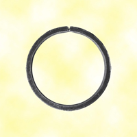 Circle in wrought iron 140mm 40x8mm (5.51''-1.57''x0.32'')(5''11/32-1''9/16 x 5/16'')