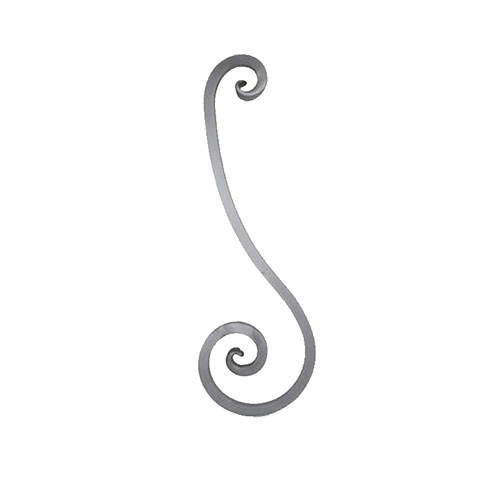 Iron scroll in S H820mm 25mm (H32.28'' 0.98'')  (H32''9/32  15/16'') FF2162 Scrolls in wrought iron Iron scrolls large sizes FF2162