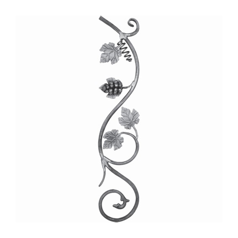 Decorative panel H800mm 14mm (H31.5'' 0.55'')  (H31''1/2  9/16'') FG2334 Panels in wrought iron Decorative balusters FG2334