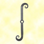 Steel anchor plate key H525x105mm 30x30mm (H20.67'' x 4.13'')( 1.18 x 1.18'') (H20''11/16 x 4''5/32)( 1''3/16 x 1''3/16 )