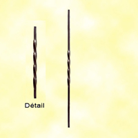 Twisted iron baluster H800mm 12mm (H31.5''-0.47'')  (H31''1/2-15/32'')