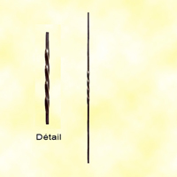 Twisted iron baluster H1100mm 12mm (H43.3''-0.47'')  (H43''5/16 -15/32'')