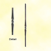 Forged iron baluster H1000mm 14mm (H39.37''-0.55'')  (H39''3/8-9/16'')