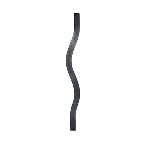 Wavy baluster H350mm 14mm (H13.78'' 0.55'')  (H13''25/32  9/16'') FG2637 Baluster wrought iron Wavy iron balusters FG2637