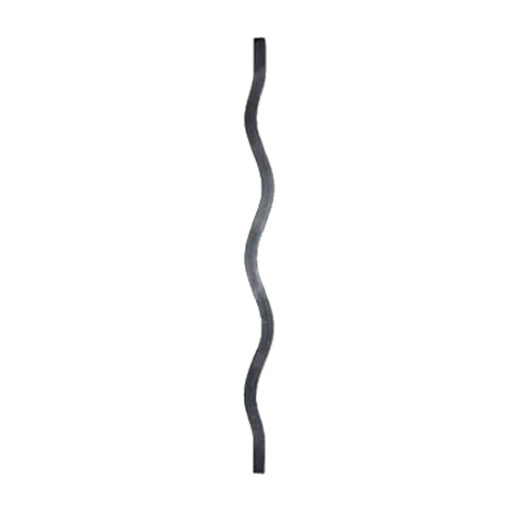 Wavy baluster H850mm 14mm (H33.46'' 0.55'')  (H33''15/32  9/16'') FG2639 Baluster wrought iron Wavy iron balusters FG2639