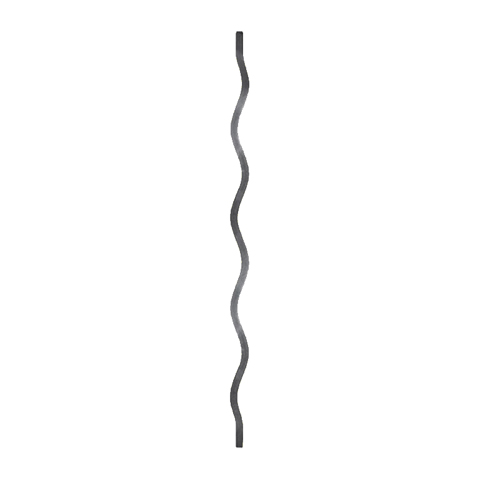 Wavy baluster H1050mm 12mm (H41.34'' 0.47'')  (H41''11/32  15/32'') FG26426 Baluster wrought iron Wavy iron balusters FG26426