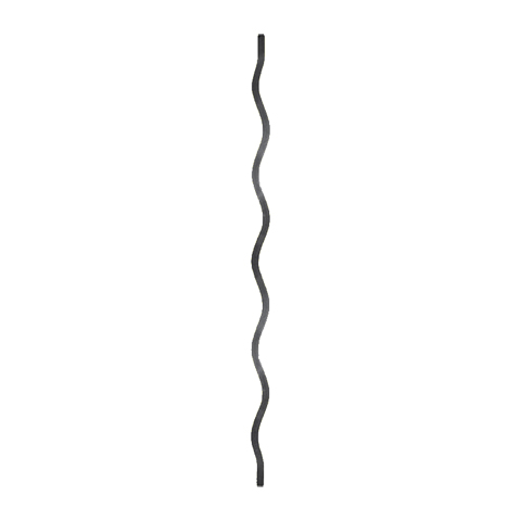 Wavy baluster H1150mm 12mm (H45.28'' 0.47'')  (H45''9/32  15/32'') FG26427 Baluster wrought iron Wavy iron balusters FG26427