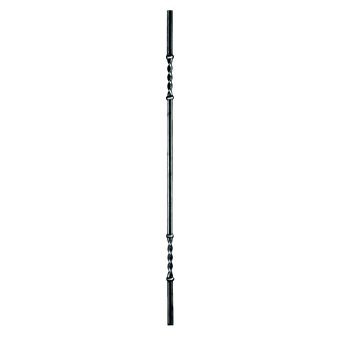 Art deco baluster H1000mm 2 x 10mm (39.37''-2x0.39'') (39''3/8- 2 x 7/16'') FG2666 Baluster wrought iron Art deco iron balusters FG2666